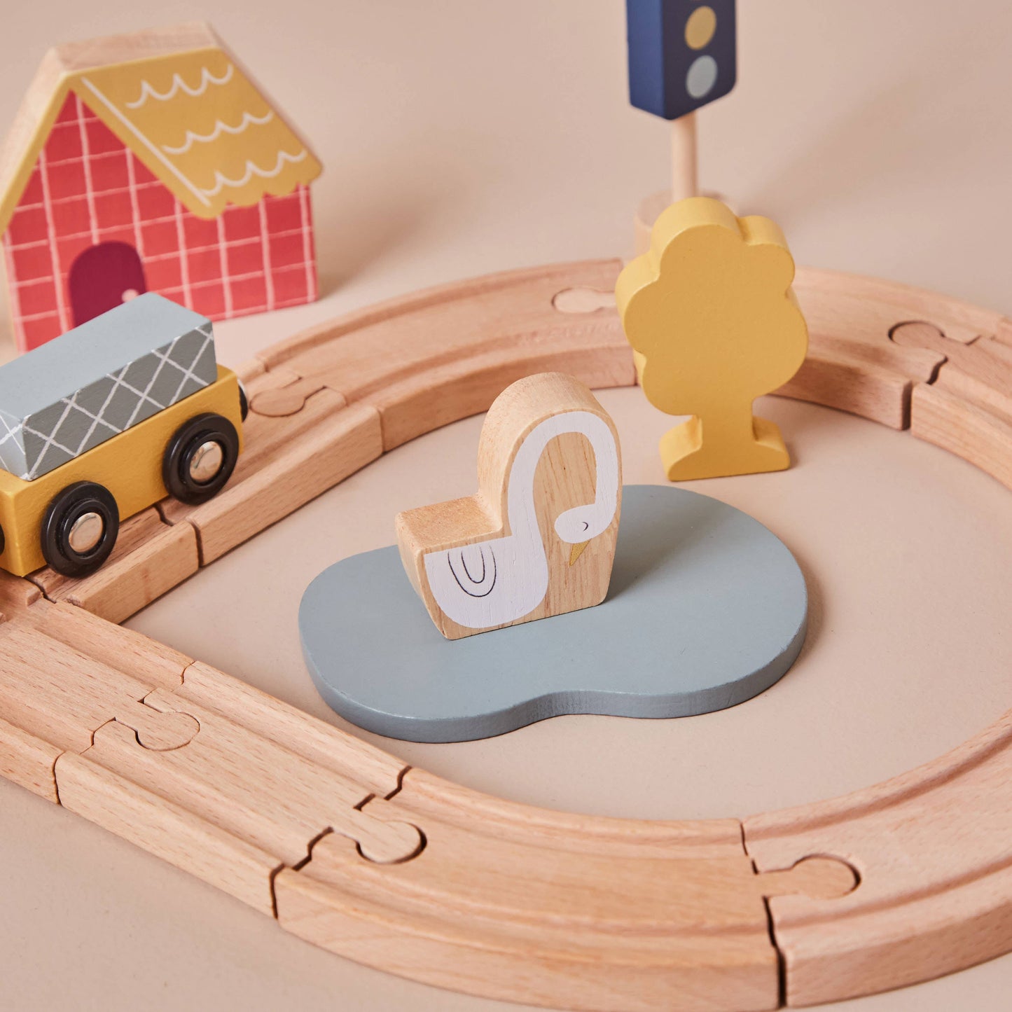 Just Bee Kids Wooden Kids Train Set (FSC)